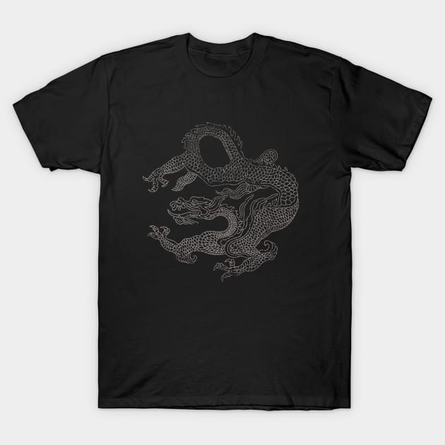 Vintage Chinese Dragon T-Shirt by Elefunk